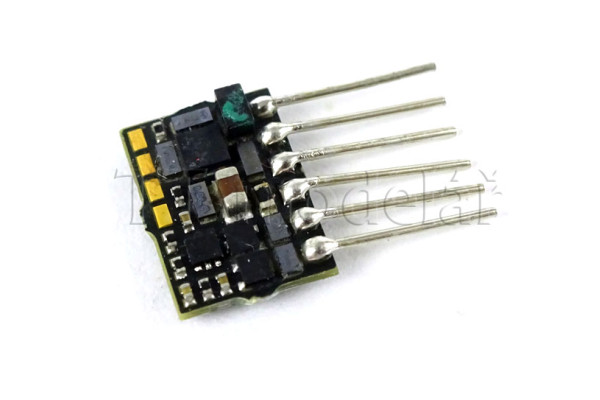 Lokomotivní dekodér MX615N pro N a TT, s paticí 6pin, NEM 651, DOPRODEJ, Zimo MX615N