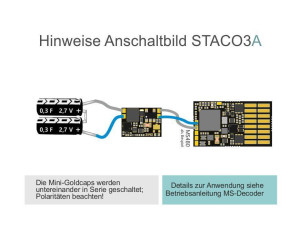 Záložní modul STACO3B pro MS dekodéry, Zimo STACO3B