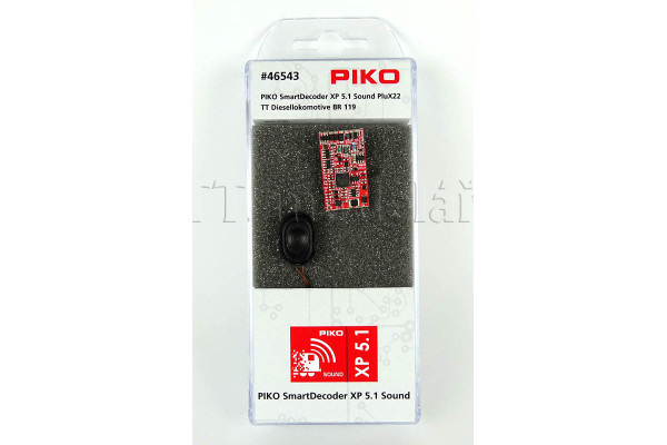 Ozvučovací sada PIKO SmartDecoder XP 5.1 S pro BR 119 TT, PluX22, vč. reproduktoru, Piko 46543