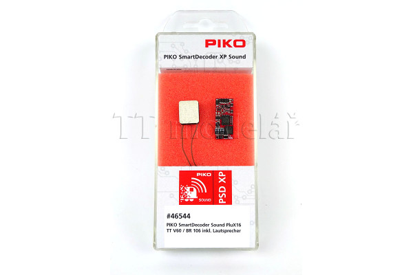 Ozvučovací sada PIKO SmartDecoder XP 5.1 S pro V 60 TT, PluX16, vč. reproduktoru, Piko 46544