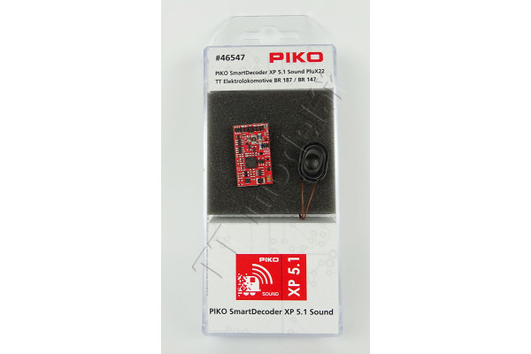 Ozvučovací sada PIKO SmartDecoder XP 5.1 S pro BR 187/147 TT, PluX22, vč. reproduktoru, Piko 46547