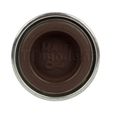 Barva emailová, matná koženě hnědá (leather brown mat), 14 ml, č. MATT 84, Revell 32184