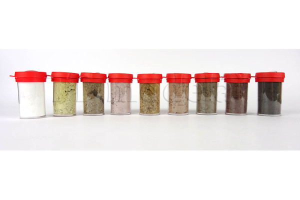 Sada zemitých pigmentů, 9 odstínů po 15 ml, DOPRODEJ, Polák 5760 Sada zemitých pigmentů, 9 odstínů po 15 ml, DOPRODEJ, Polák 5760