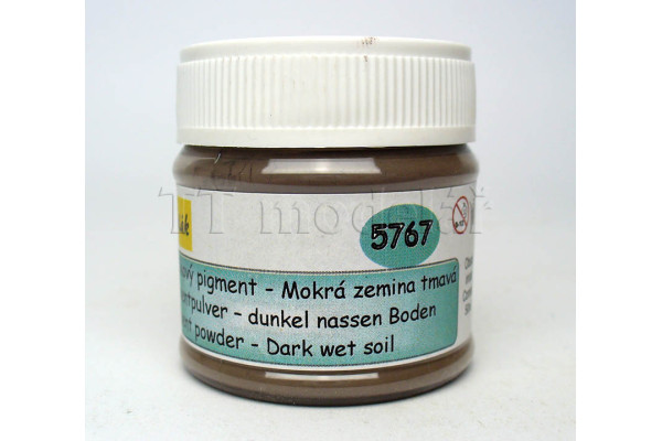 Pigment práškový, mokrá zemina tmavá, 50 ml, Polák 5767 Pigment práškový, mokrá zemina tmavá, 50 ml, Polák 5767