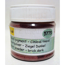 Pigment práškový, cihla tmavá, 50 ml, Polák 5779