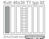 Kufr ig-box s pěnovou fixací, 40 × 30 cm, typ 2, TT, IGRA MODEL 90430502