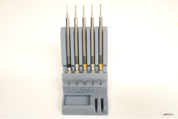 Sada precizních mikro šroubováků SVT se stojanem, 5 šroubováků, 5 náhradních bitů, KaModel SN/SVT/1