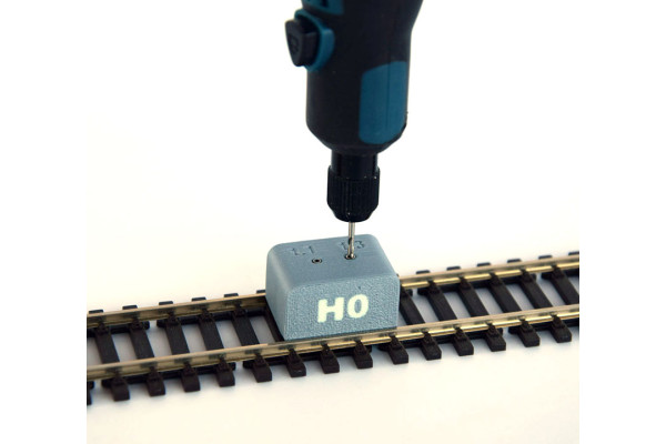 Vrtací přípravek pro kolejivo Tillig a Peco, H0, AV Model PO-010-3