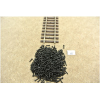 Mikrovruty pro montáž modelového kolejiva H0, černé, 1,4 x 6 mm, 100 kusů, KaModel V2/100