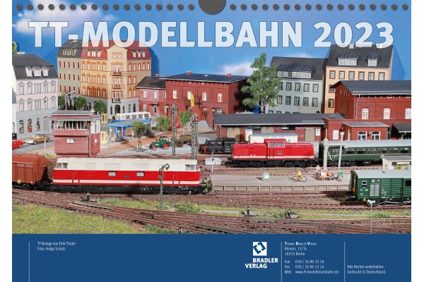 Kalendář TT-Modellbahn 2023, jednorázová série, DOPRODEJ, Tillig 09585 E