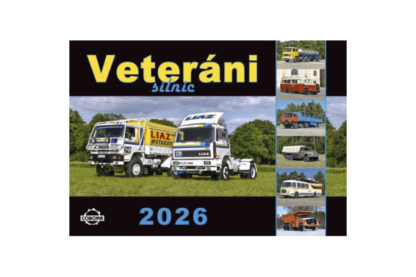 Nástěnný kalendář Veteráni silnic 2026, Jiří Šmíd, Corona