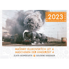 Nástěnný kalendář Mašinky klukovských let 4, 2023, DOPRODEJ, Růžolící Chrochtík