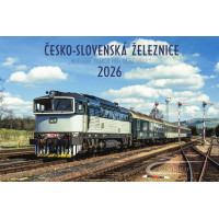 Nástěnný kalendář "Česko-slovenská železnice – moderní trakce pro pamětníky" na rok 2026, Zdeněk Ulrich