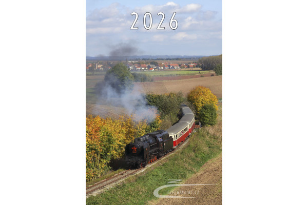 Nástěnný kalendář "Parní trakce" na rok 2026, Zdeněk Ulrich