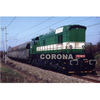 Pohlednice, motorová lokomotiva 770.501-5 na trati dolů Nástup - duben 2003, Corona CPV007