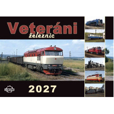 Nástěnný kalendář A3 "Veteráni železnic 2027", Stanislav Holeček, Corona Nástěnný kalendář A3 "Veteráni železnic 2027", Stanislav Holeček, Corona