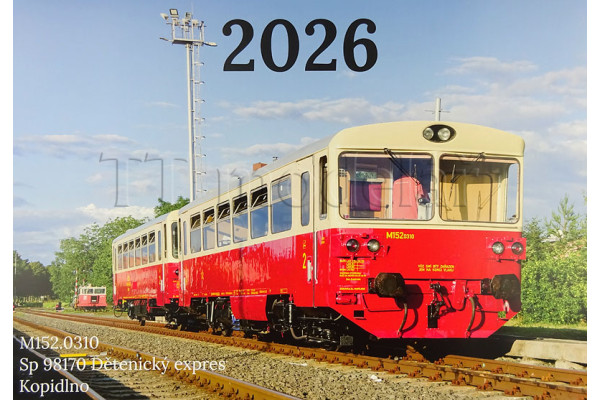 Kalendář "Lokomotivy 2026", Jakub Šenkýř, TTM Lokomotivy 2026