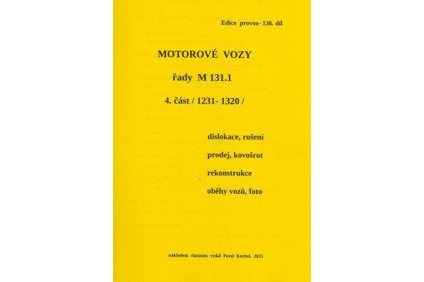 136. díl, Motorové vozy řady M 131.1, 4. část, stroje 1231–1320), Pavel Korbel