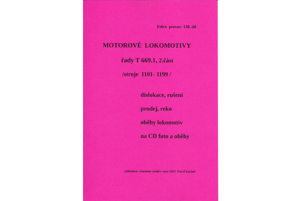 138. díl, Motorové lokomotivy řady T 669.1, 2. část, stroje 1101–1199, Pavel Korbel
