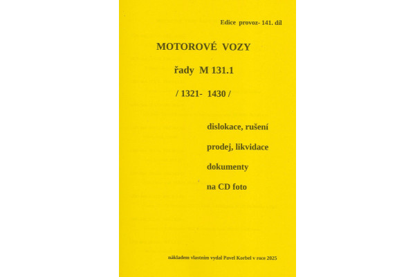 141. díl, Motorové vozy řady M 131.1, stroje 1321–1430, Pavel Korbel