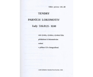 145. díl, Tendry parních lokomotiv řady 516.0121–240, Pavel Korbel