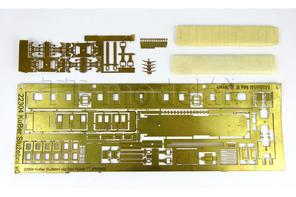Stavebnice služebního vozu Dsd "Rybák", H0, BAZAR, TT modelář 22304