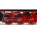 Parní lokomotiva řady 23.001, DR, s usměrňovacími plechy Witte, III. epocha, TT, Tillig 02103