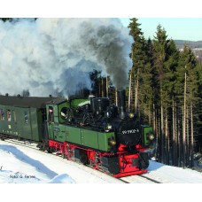 Úzkorozchodná parní lokomotiva 99 5902-4, HSB, V. epocha, H0e, Tillig 05821