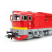 Motorová lokomotiva T 478.3210, červená s úzkým žlutým proužkem, ČSD, DCC, IV. epocha, H0, DOPRODEJ, Roco 72946