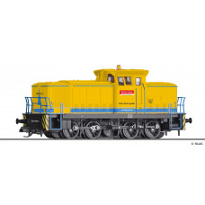 Motorová lokomotiva 345 021-0, Bahnbau, stavebnice, analogová verze, VI. epocha, TT, Tillig TT Club 2023, Tillig 502490