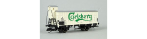 Chladicí vůz, "Carlsberg", DSB, III. epocha, TT, model Galerie Tillig 2023, Tillig 502274