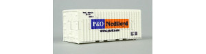 Kontejner ,,P&O Nedlloyd", bílý, H0, BuBiModel h070122