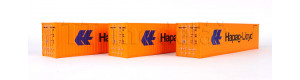 Set 40stopých kontejnerů Hapag Lloyd, H0, IGRA MODEL 98010015