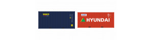 Set 2 kontejnerů Seaco HC + Hyundai LC, H0, IGRA MODEL 98010030