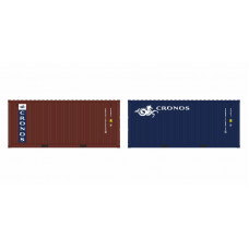 Set 2 kontejnerů Cronos hnědý + cronos modrý LC, H0, IGRA MODEL 98010035