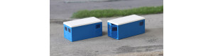 Stavebnice, stavební kontejnery, modré, 2 kusy, H0, IGRA MODEL 66818210