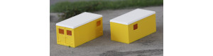 Stavebnice, stavební kontejnery, žluté, 2 kusy, H0, IGRA MODEL 66818215