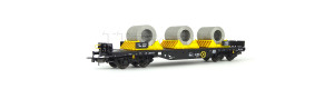 Plošinový vůz Sghmmn, On Rail GmbH, s nákladem svitků plechu, VI. epocha, H0, DOPRODEJ, Tillig 76752