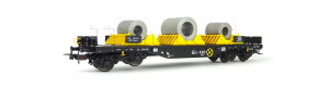 Plošinový vůz Sghmmn, On Rail GmbH, s nákladem, VI. epocha, H0, DOPRODEJ, Tillig 76753