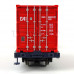 Kontejnerový vůz Sggnss-XLs AITX s 20' kontejnerem Cai a 40' kontejnerem "K"line, VI. epocha, H0, IGRA MODEL 96010086