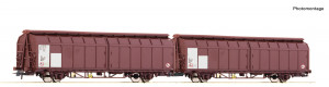 Dvojitý vůz Himrrs 29 s posuvnými stěnami, PKP Cargo, VI. epocha, H0, Roco 6600096
