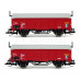 Set dvou nákladních vozů Utz/Tms s posuvnou střechou, ČSD, IV. epocha, TT, Tillig 01034