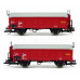 Set dvou nákladních vozů Utz/Tms s posuvnou střechou, ČSD, IV. epocha, TT, Tillig 01034