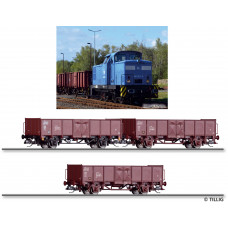 Set nákladního vlaku Pressnitztalbahn mbH (PRESS), VI. epocha, jednorázová série, TT, Tillig 01091 E