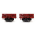 Set dvou plošinových vozů Rmms 3960, DR, IV. epocha, H0, Tillig 70049