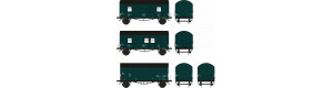 Set dvou vozů do pracovního vlaku, DR, III. epocha, TT, Haedl 0115673