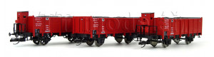 Set tří otevřených vozů s nákladem uhlí, K.P.E.V., I. epocha, TT, jednorázová série, DOPRODEJ, Haedl 115540