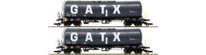 Set dvou kotlových vozů Zacns 88 GATX, VI. epocha, H0, IGRA MODEL 96210030