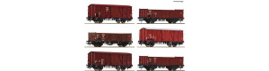 Jubilejní šestidílný se nákladního vlaku „60 Jahre OPW“, III. epocha, H0, Roco 6600098