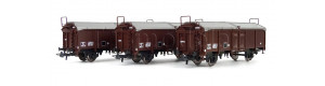 Set tří vozů na sypké látky, SNCF, III. epocha, H0, Roco 77020